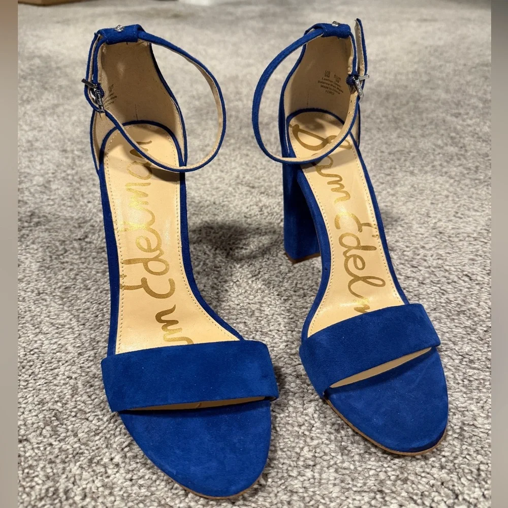 Sam Edelman Blue Suede Pumps - Picture 3 of 9